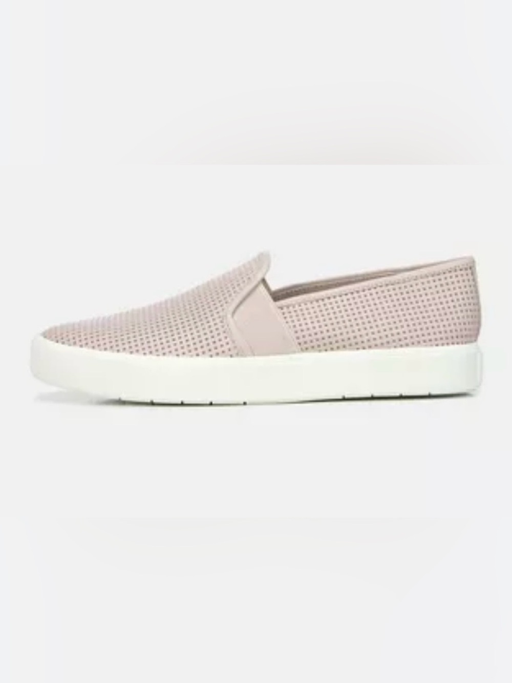 Vince Perforated minimalist Slip-On Mule in Blush
